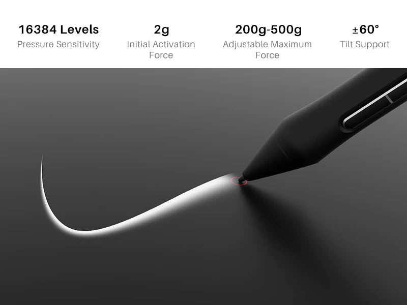 HUION Kamvas 16 (Gen 3) Drawing Tablet with Screen 15.8 Inch Canvas Glass Graphic Drawing Monitor 99%sRGB 16384 PenTech 4.0