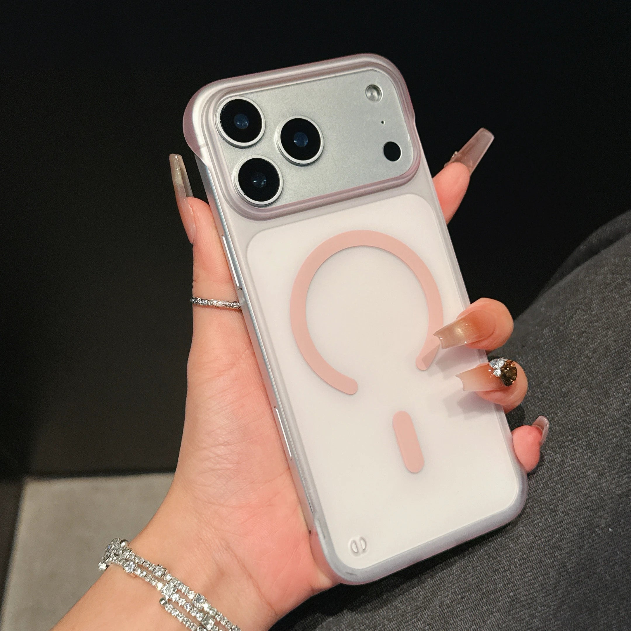 Ultra Thin Frameless Phone Case For iPhone 17 Pro Max Air 14 15 Plus 11 13 12 16 Pro For Magsefa Magnetic Matte Protection Cover
