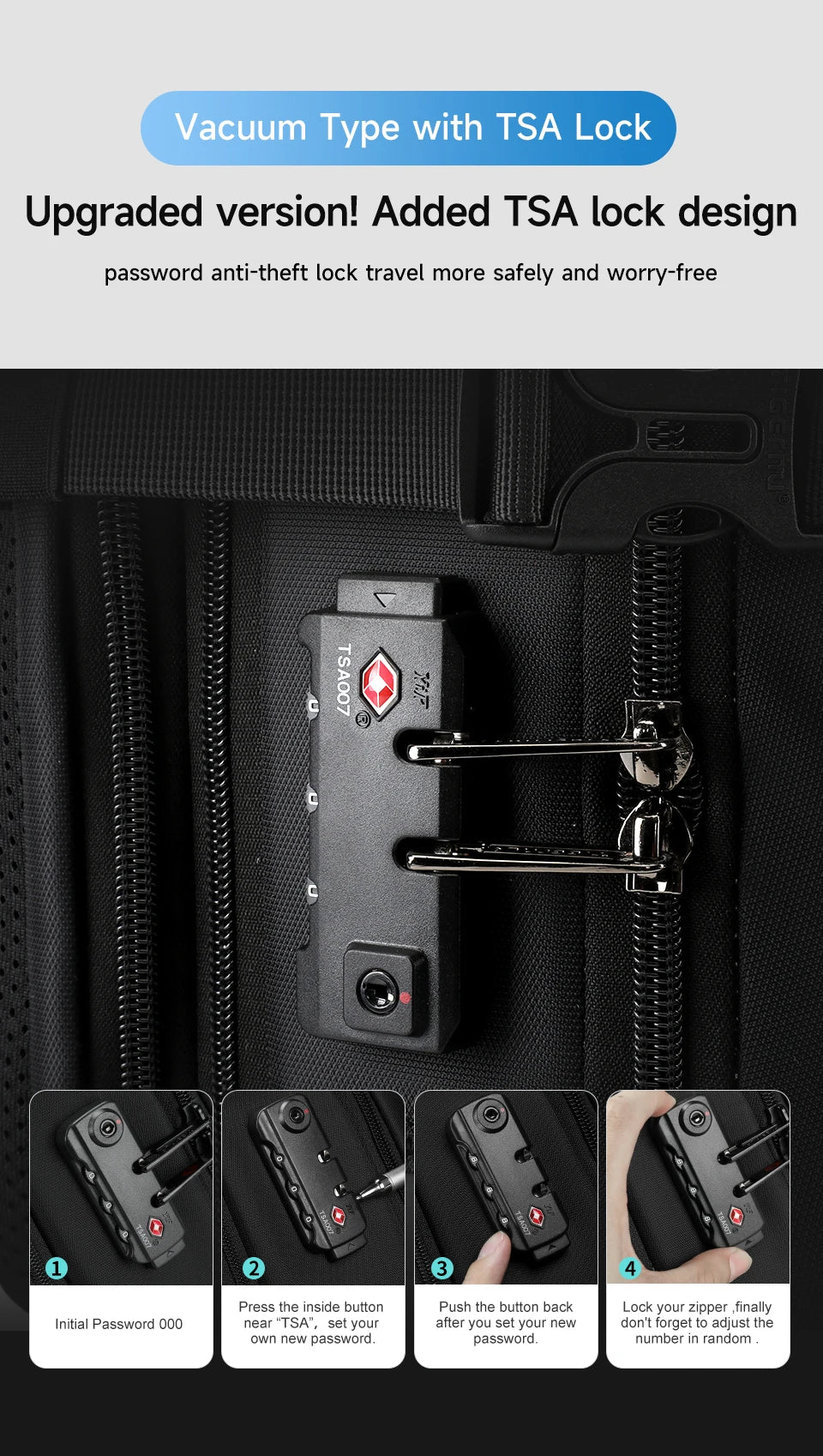 Tigernu Vacuum Compression Backpack Men Women Expandable Travel Backpacks Luggage With USB Large Capacity For 17 Laptop Back