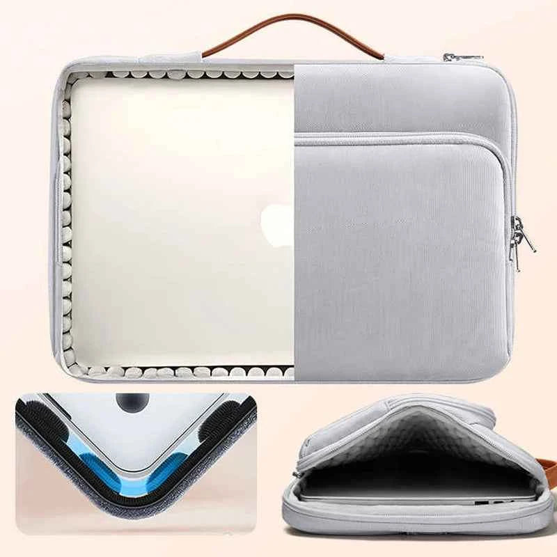Dormin Shockproof Laptop Crossbody Bag – Protective Sleeve with Adjustable Strap & Handle for MacBook Air 13”, MateBook 14, Lenovo, Huawei