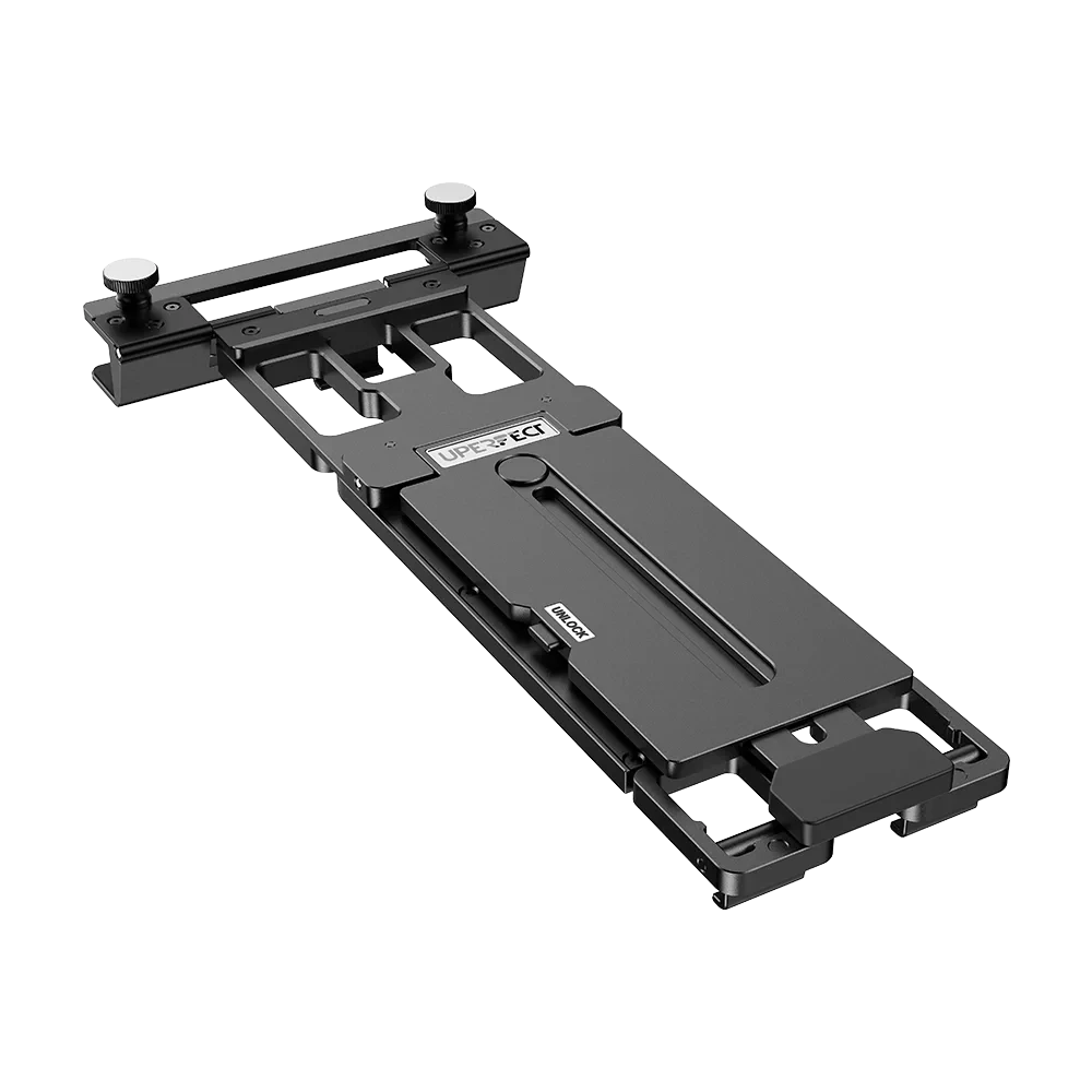 UPERFECT Floating Stacked Portable Monitor Stand for Flexible Dual Screen Setup Adjustable Aluminum Clamp For Laptop Screens