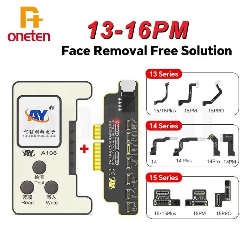 NEW AY A108 Tag Face id Flex Cable for IPhone X-11 12 13 14 15 ProMax Dot Matrix Repair No-alignment NO-soldering No-disassembly