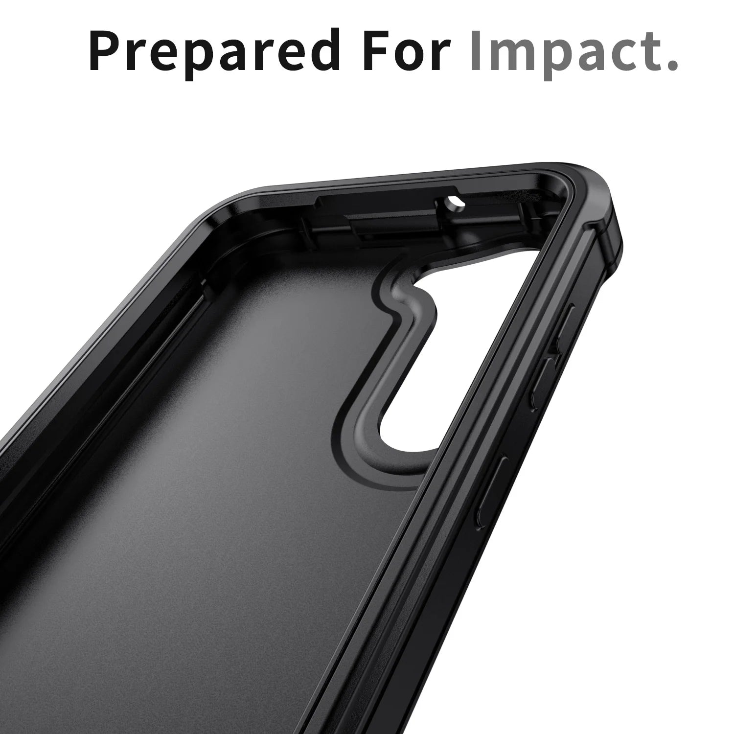 For Samsung Galaxy S23 Plus S23+ S23 Ultra S23 FE 5G Case Shockproof Rugged Heavy Protective Dual Layers Cover Black