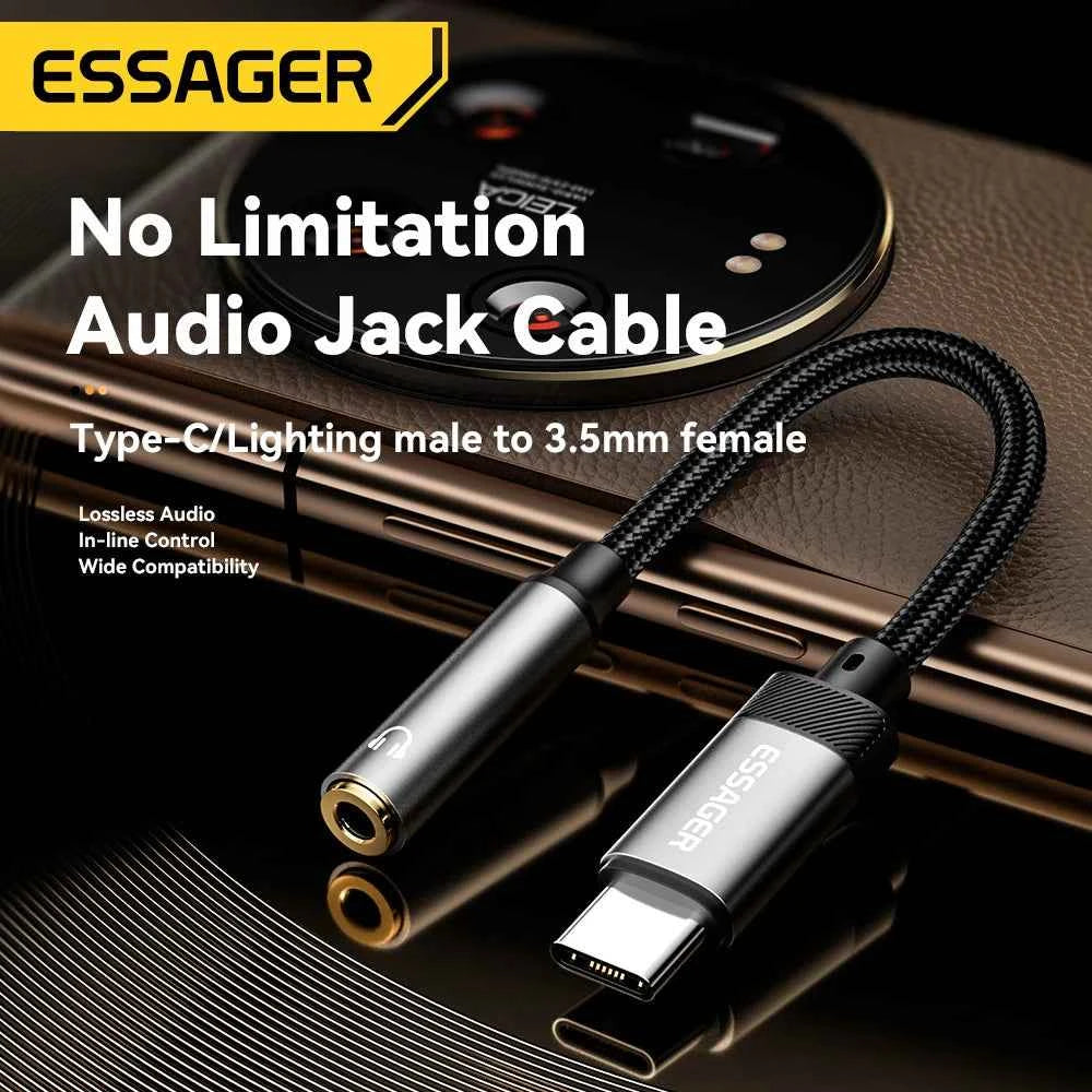 Essager Type-C to 3.5mm Audio Adapter
