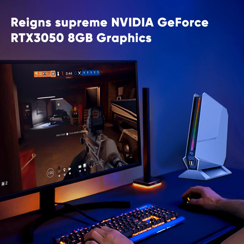 13th Gen Gaming Mini PC Nvidia RTX 4060 3050 8G Intel i9 13900H i7 13700H 12900H RGB Mini Gamer Desktop Barebone Computer WiFi6 - WinSupport Tech