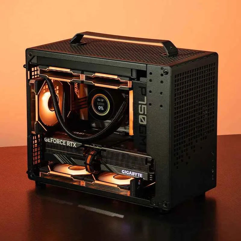JONSBO Z20 MATX ATX PC Case Chassis 20L Detachable Handle Case 163mm Air-Cooled Graphics Card Type-C Desktop Small Space 컴퓨터 케이스