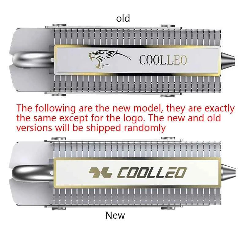 COOLLEO HR-09 M.2 2280 SSD Heatsink Fully Electroplated Reflow Welding AGHP HeatPipe 2280 NVMe SSD Cooler