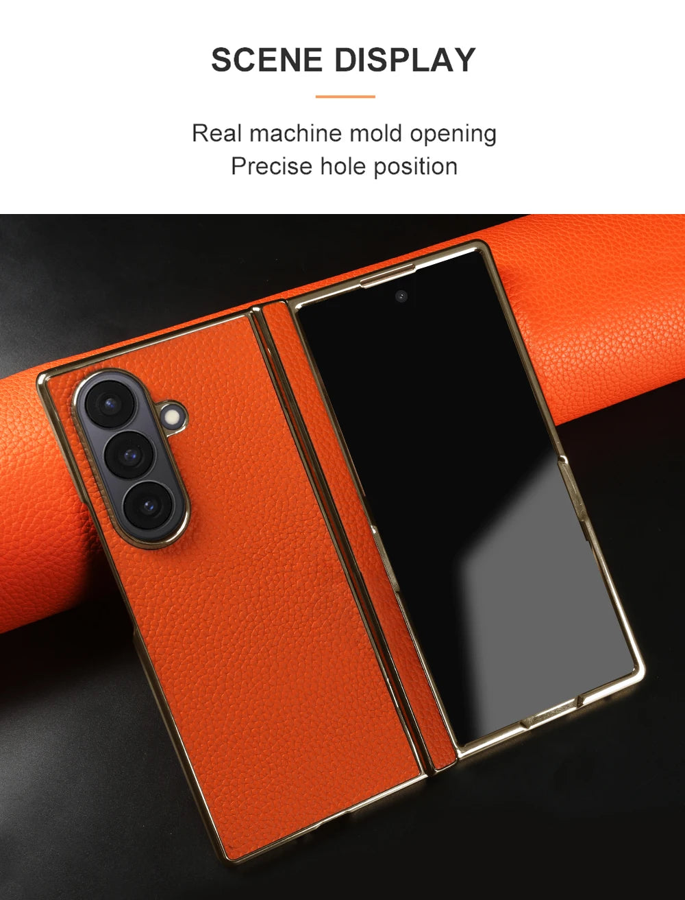 Genuine Leather Case For Samsung Galaxy Z Fold 7 6 5 4 3 fold4 fold3 Fold5 Fold6 Fold7 phone Cover Cases Fundas Coque Shell Capa