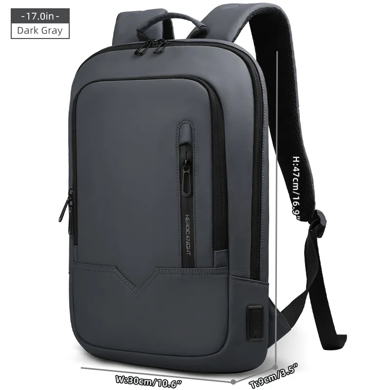 Heroic Knight Backpack Men Multifunction Business Waterproof Slim Laptop Backpack Fashion 15.6