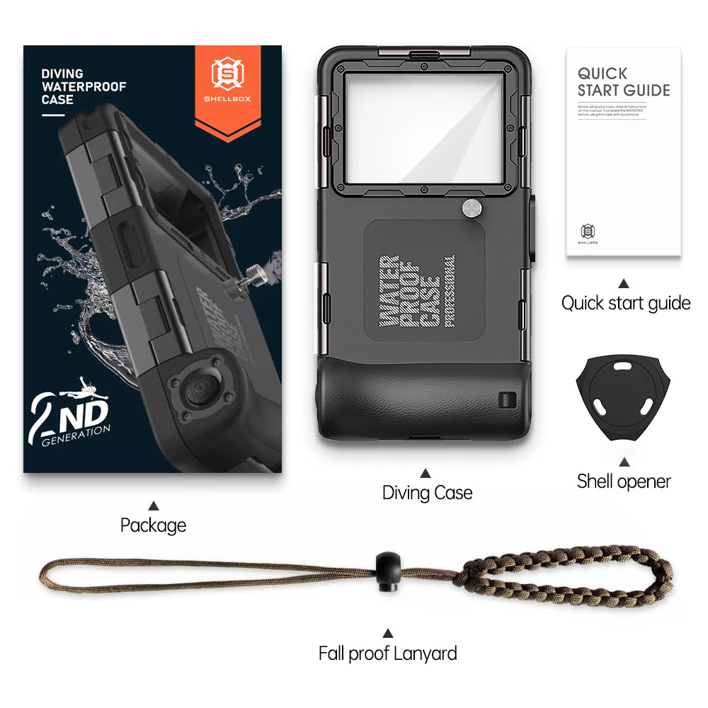 IP68 Professional Waterproof Diving Phone Case, 6.9-inch Universal, Compatible with Apple, Samsung, Google, Huawei, Xiaomi, Vivo