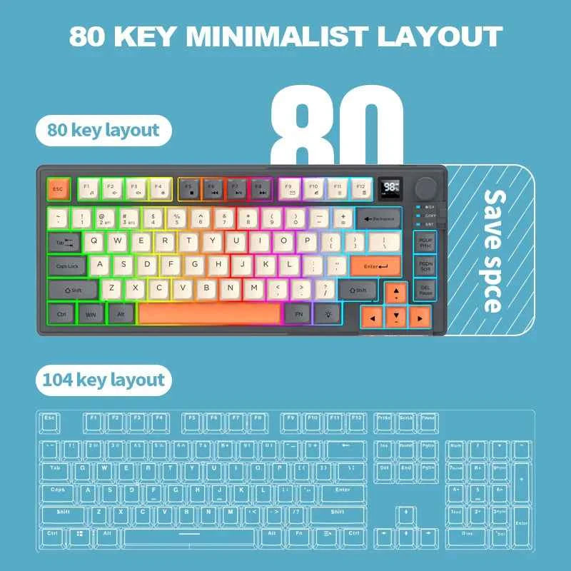 XUNFOX K920Wireless dual-mode Bluetooth keyboard and mouse set game office laptop universal keyboard and mouse