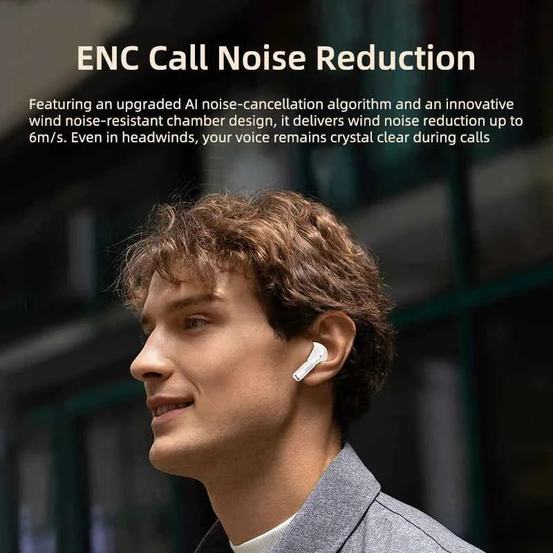 Lenovo Headphones TWS Wireless Bluetooth 6.0 HiFi Sound ENC Call Noise Reduction Earphones Gaming Sports Headset With Mic New