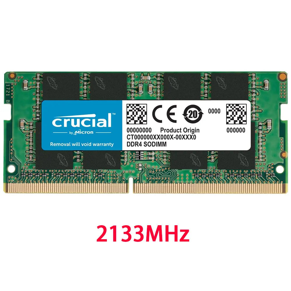 Crucial DDR4 RAM Laptop Memory PC4- For Intel & AMD