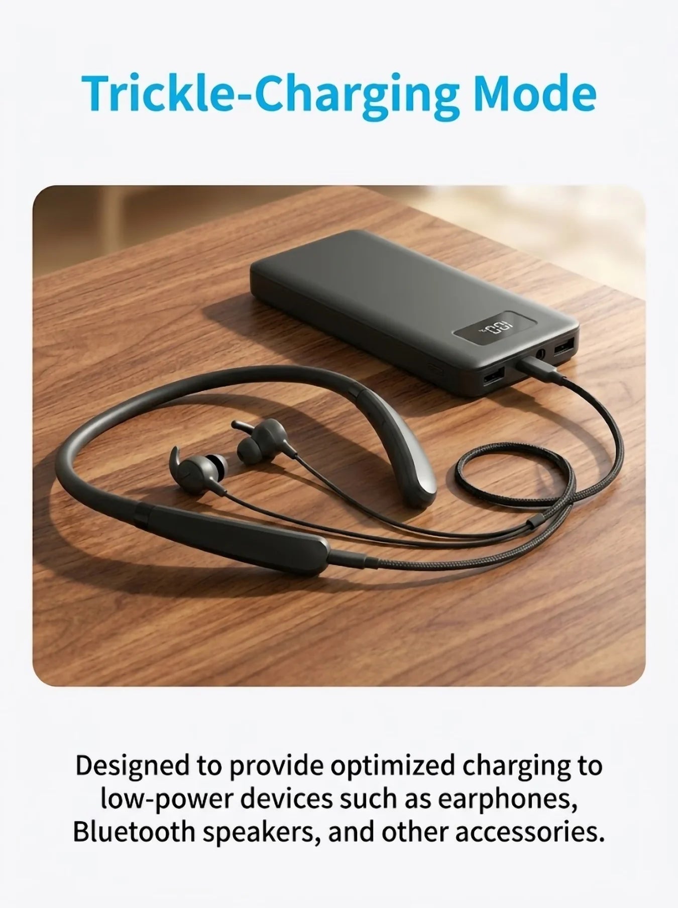 10000mAh Ultra Slim Portable Charger USB C with LED Flashlight 18W Fast Charge Type C Power Bank for Samsung Galaxy S26 S25 Ultra S24 Google Pixel iPhone 17 16 15 14 plus