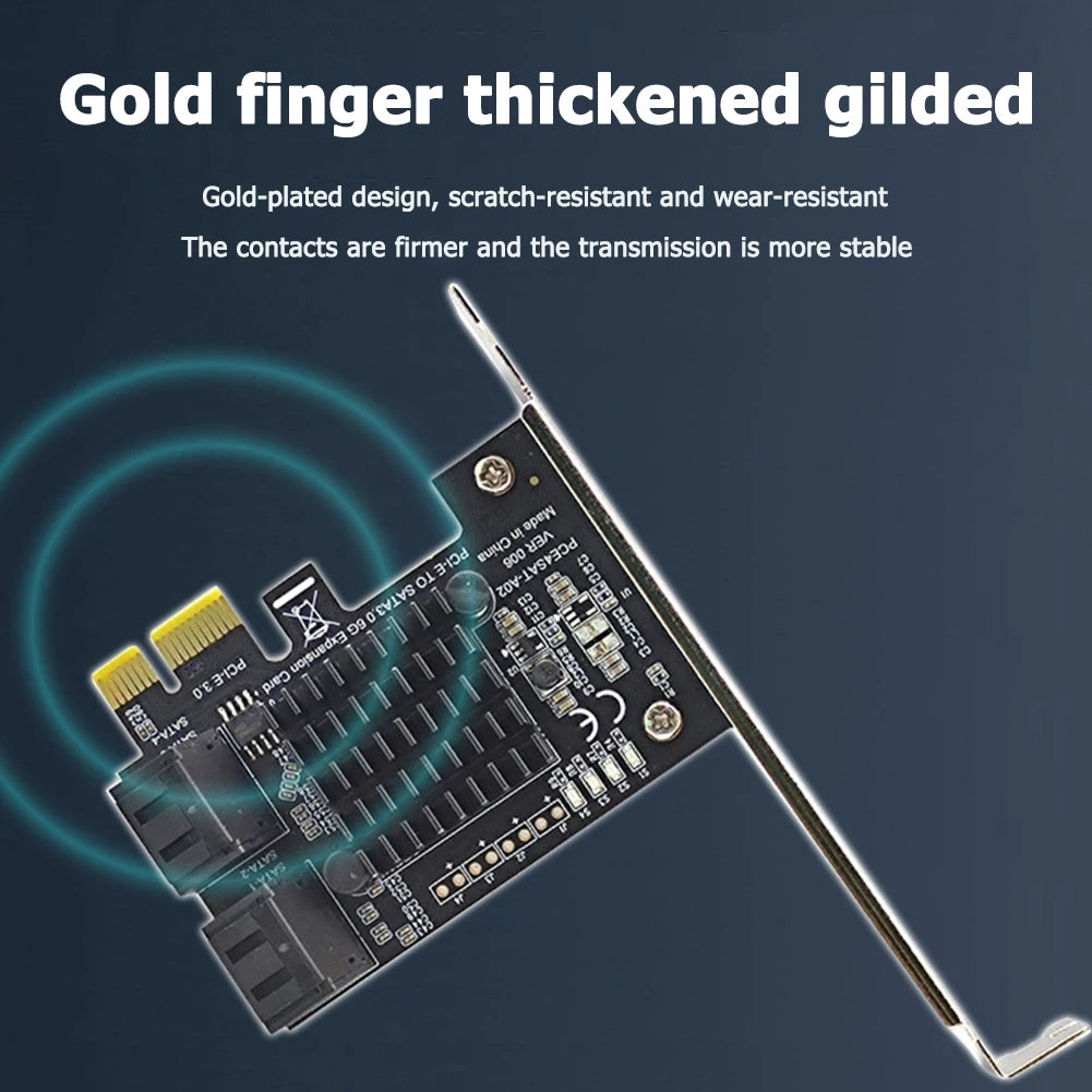 VAKIND PCIe Expansion Cards – 4 Port SATA III & USB 3.0