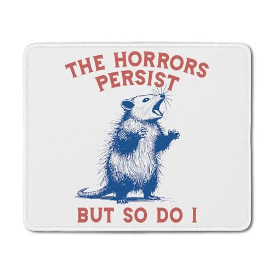 Funny Opossum Mouse Pad, First of All I'm a Delight Opossum Mouse Pad for Desk Home Office Computers Laptop, Funny Opossum Gift