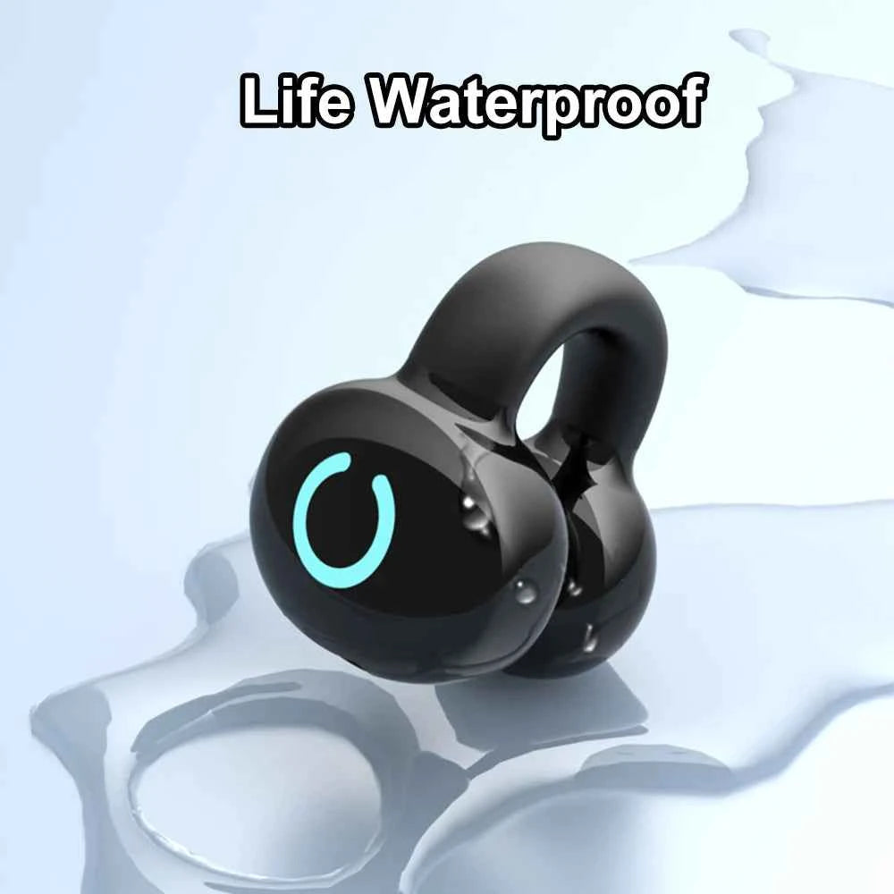 Bluetooth 5.3 Earphone Ear Clip Headphones TWS Wireless Headset HiFi Stereo Noise Reduction Earbud for Xiaomi iPhone Samsung