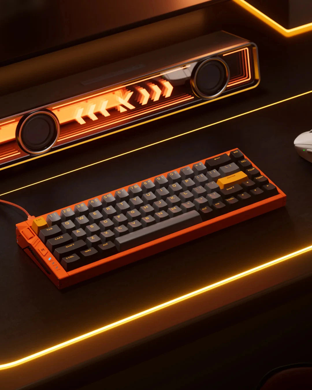 MCHOSE Ace68 Turbo 16k Wired Magnetic Switch Keyboard Aluminium Alloy 0.001mm E-Sports Ergonomics Low Delay Gamer Keyboards