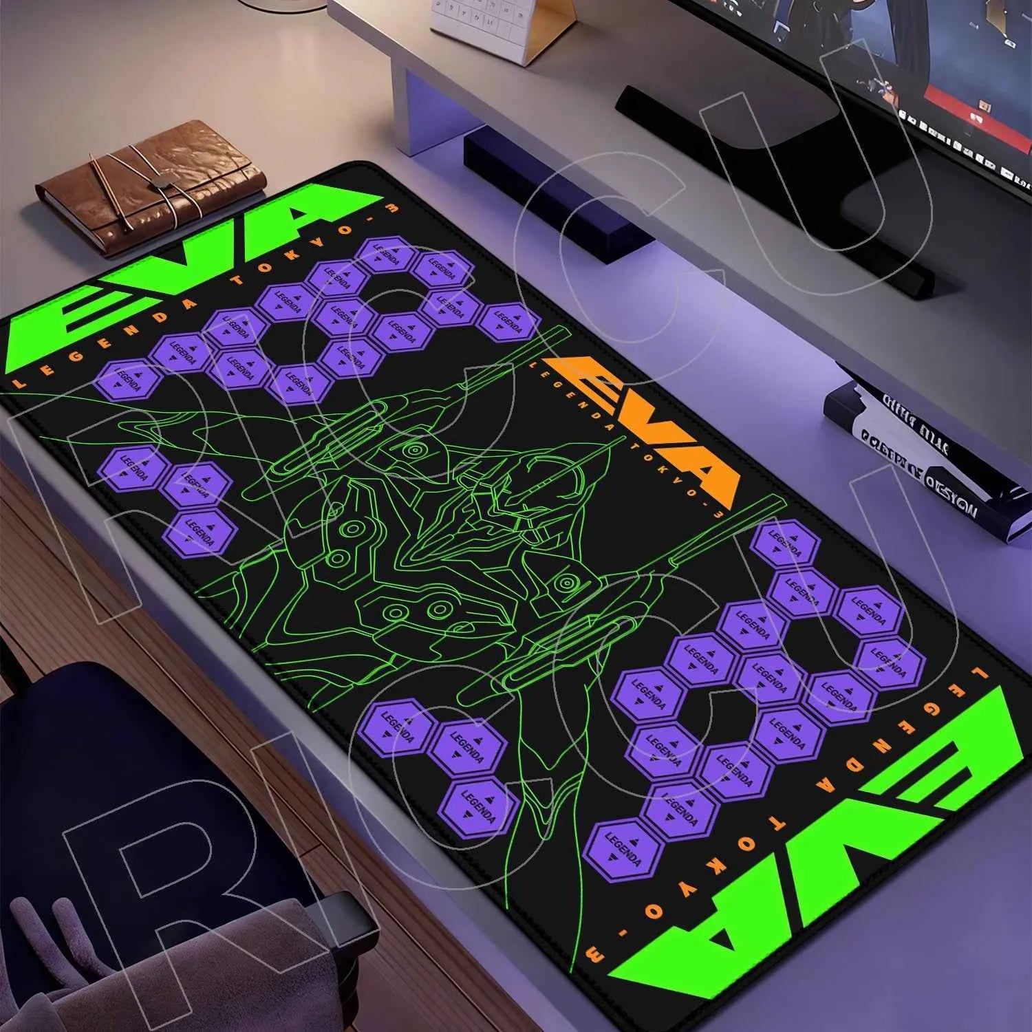 HD Printing Anime EVA Mouse Pad Keyboard Rug Kawai Rubber PC Accessories Non-Slip expand Desk Mat XXL carpet protective pads