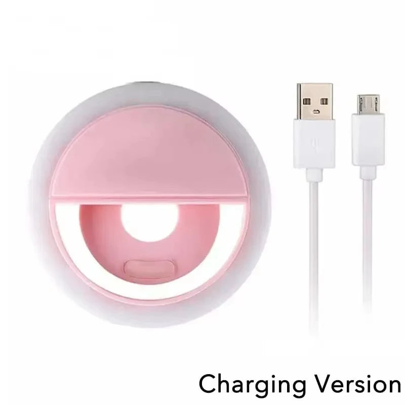 LED Selfie Ring Light for Mobile Phone Lens Selfie Light for IPhone, Samsung, Xiaomi, POCO Mobile Phone Portable Selfie Light