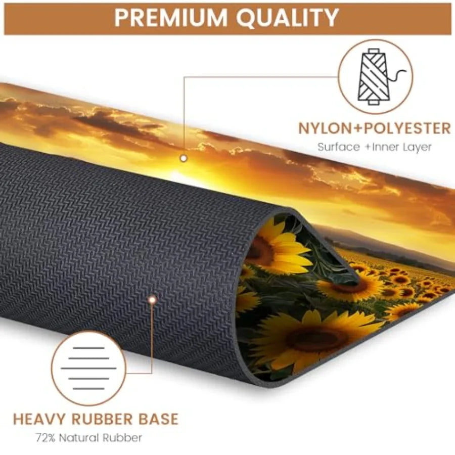 Mouse Pad, Non-Slip Rubber Base Mouse Mat Mousepad Waterproof Gaming Mouse Pad for Wireless Mouse, Computers Laptop Home Office