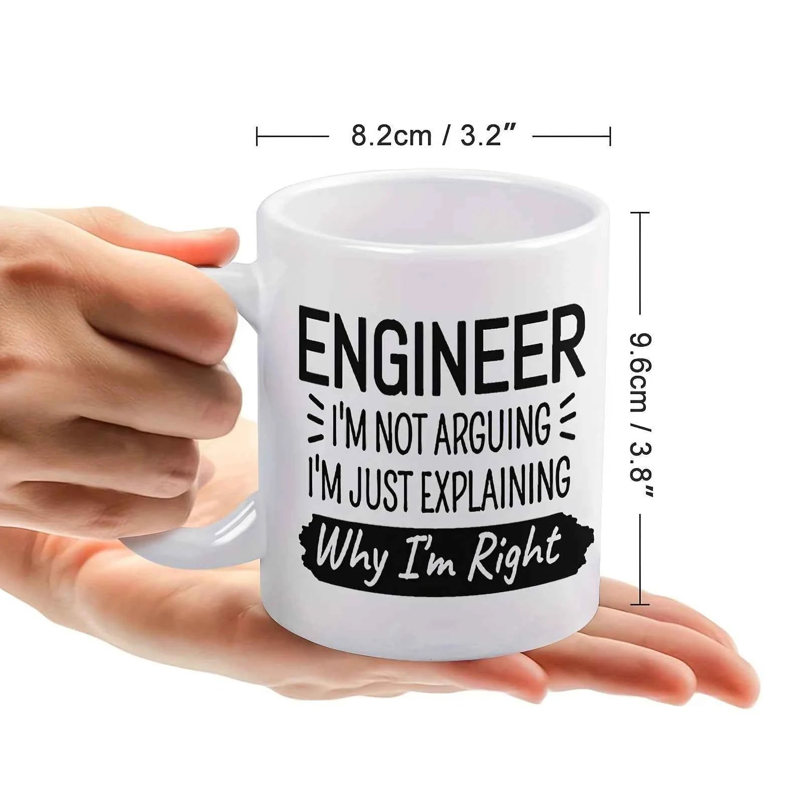 Engineer Funny Mug: 11 Oz Ceramic Water Cup, Perfect for Office, Family Life, Party, and as Birthday and Holiday Gifts