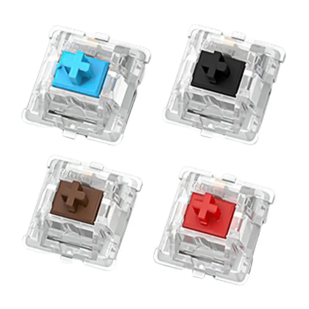 30Pcs Switch Mechanical Keyboard Switch 3Pin Clicky Linear Tactile Silent Switches RGB LED SMD Gaming for MX Switch