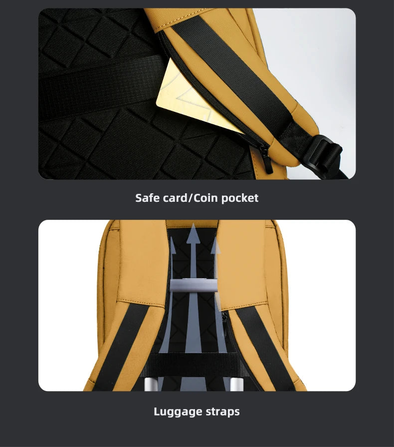 Heroic Knight Backpack Men Multifunction Business Waterproof Slim Laptop Backpack Fashion 15.6