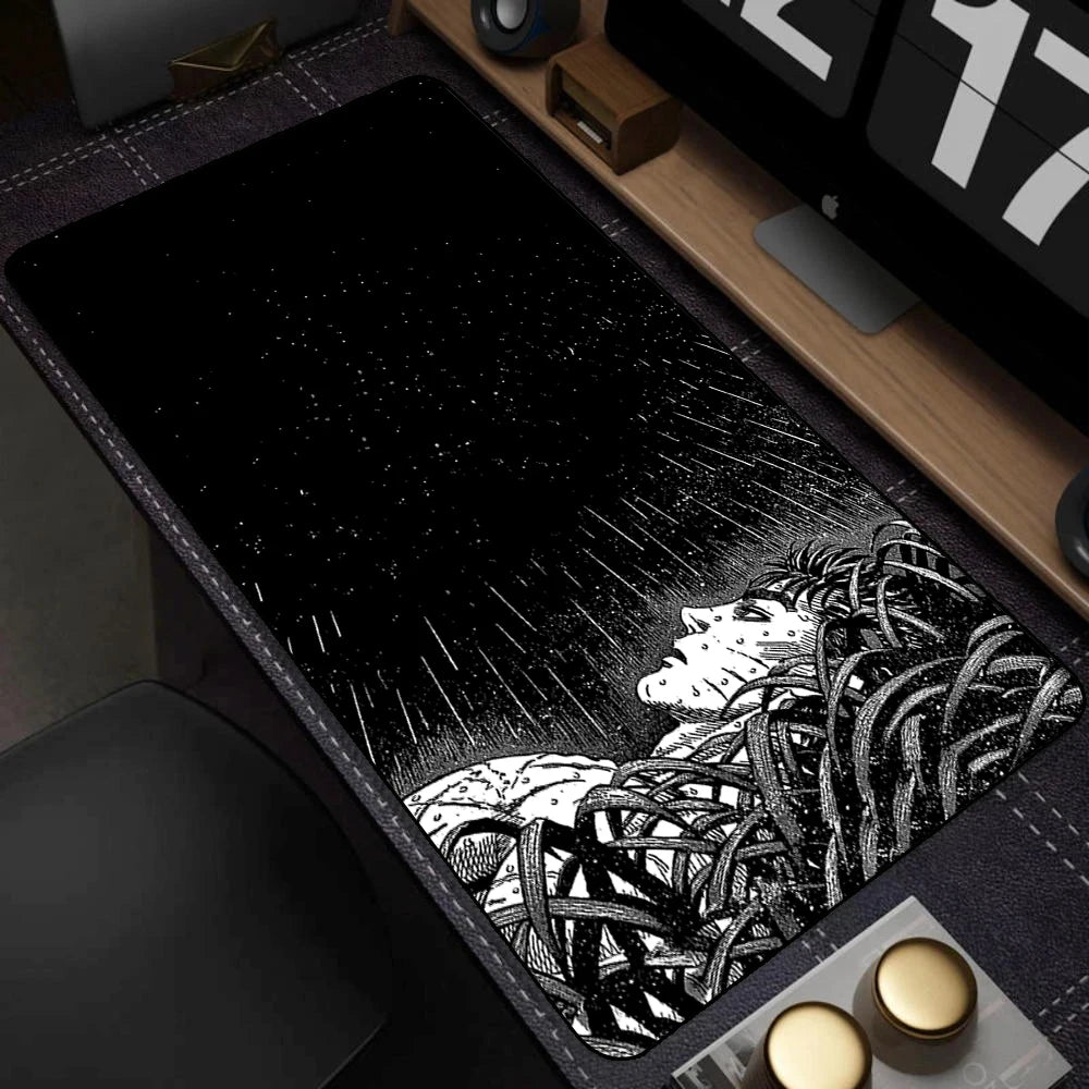 Guts sword in berserk Mouse Mat Berserk Guts Gamer Gaming Mouse Pad Computer Keyboard Accessories Laptop Mousepad Speed Deskmat
