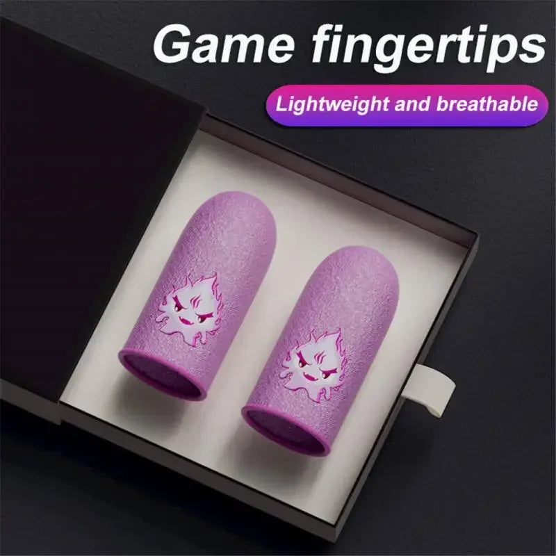 Breathable Touch Screen Finger Sleeves 1Pair | Anti-Sweat Mobile Gaming Thumb Gloves for PUBG Free Fire COD