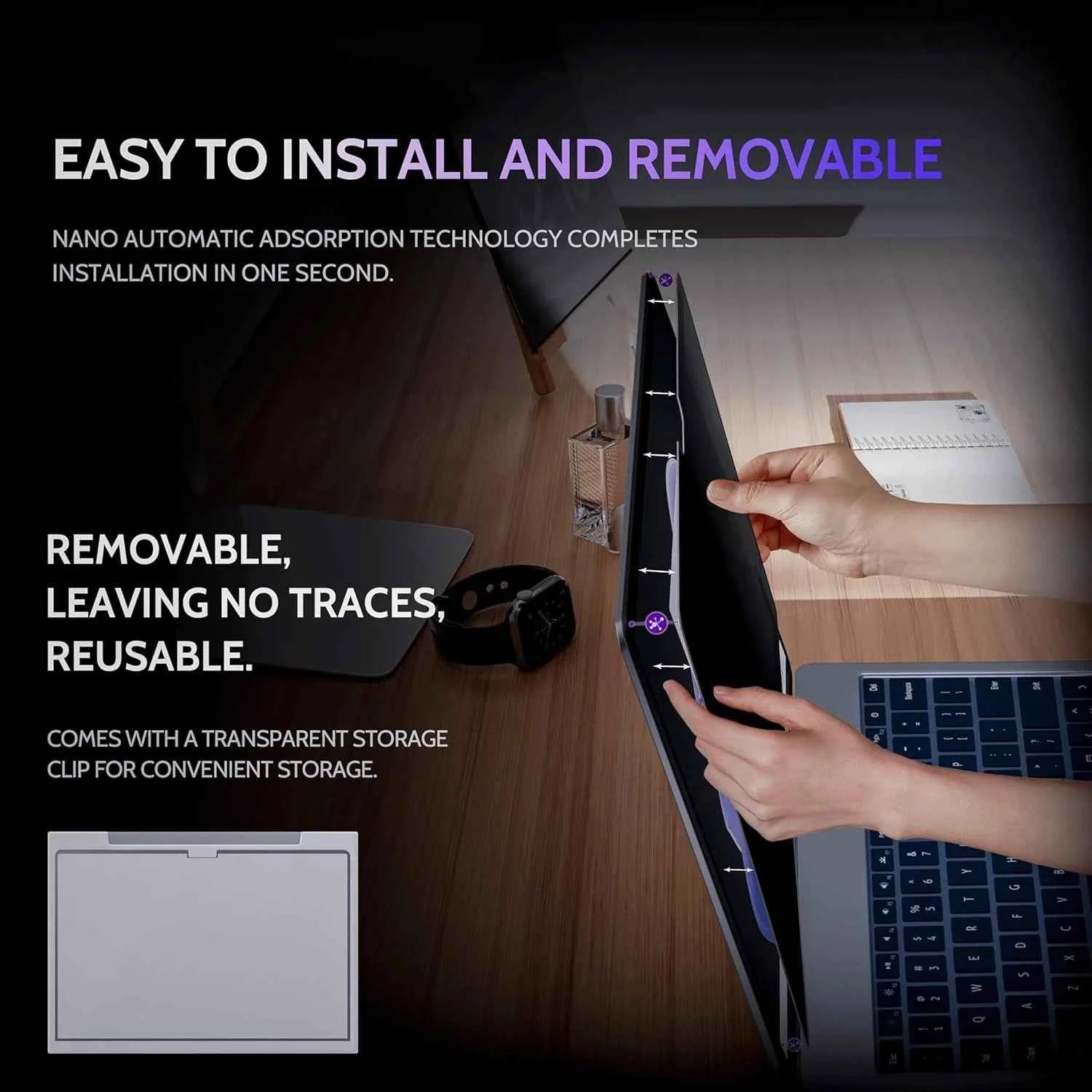 2026 For Macbook Air 13.6 M5 M4 M3 M2 2022-2026 Monitor Privacy Screen Protector,For Macbook Pro 14/16 M5 M4 M3 M2 M1 Pro/Max