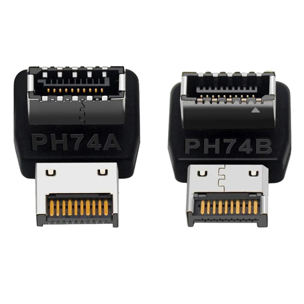 Motherboard USB C 3.1 Front Panel Adapter 90 Degree Angled Type E Male To Female Internal Connector for Asus Desktop Computer