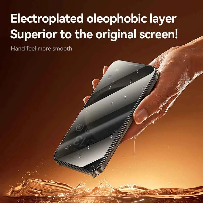 Joyroom 1/2Pcs Anti-spy Glass For iPhone 17 16 15 14 Pro Max Glass For iPhone 17 16 15 14 13 12 Pro Max Privacy Screen Protector