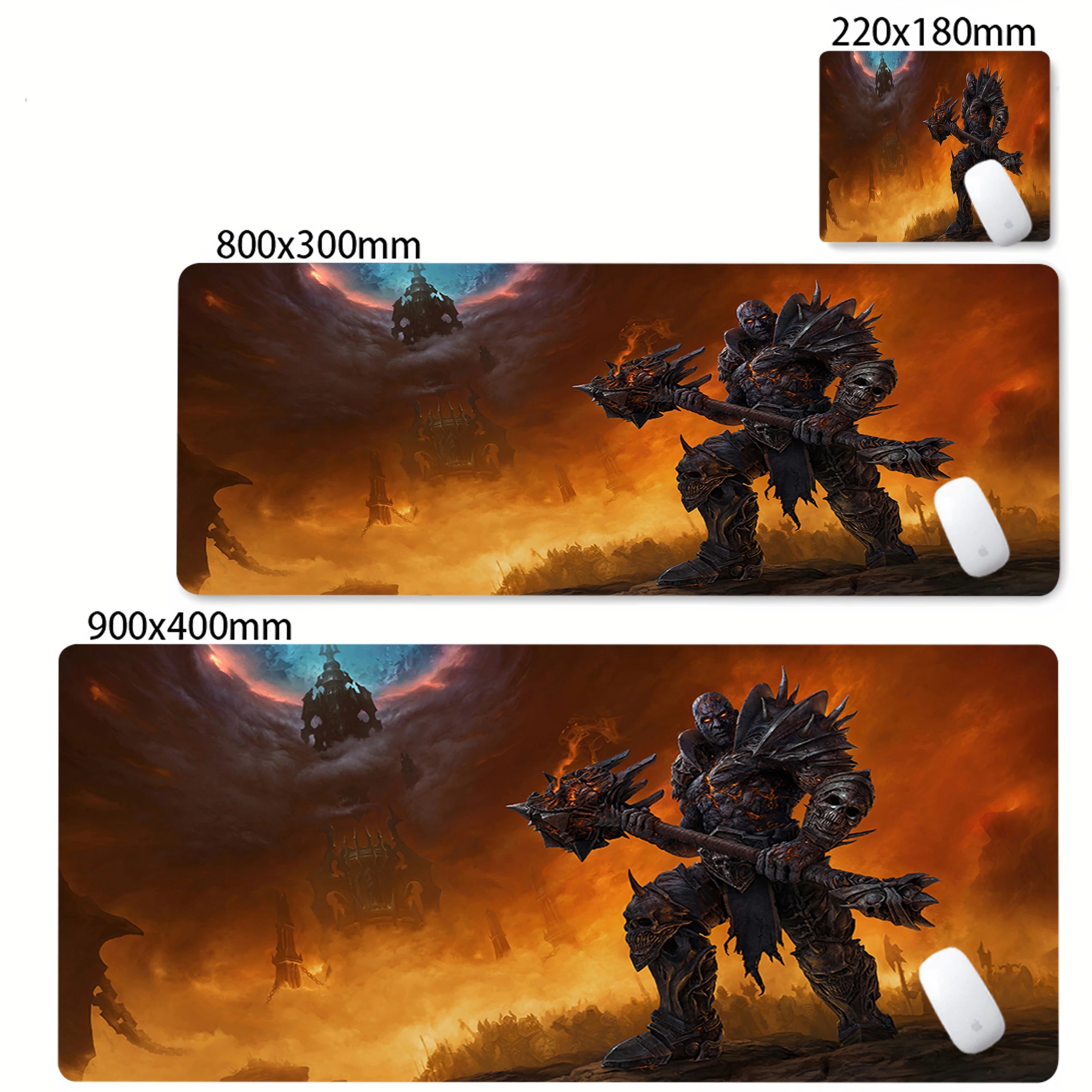 Laptop XXL Game Cabinet Desk Mat Carpet World of Warcraft Lich King Mouse Pad PC HD Anime Gaming Accessories Keyboard Mousepad
