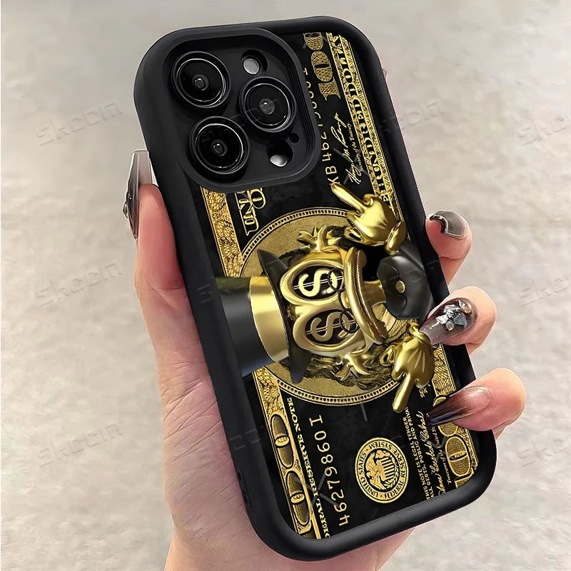 Popular USD Dollar Design Soft TPU Phone Case For iPhone 17 Air 16 15 14 13 12 11PROMAX Back Cover