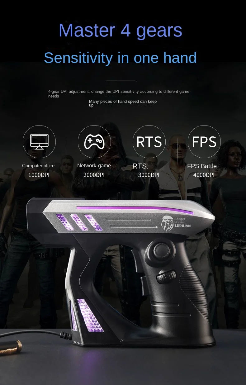 Ergonomic PC Mouse Vertical Game E-sports Gaming Mouse Competitive Three-dimensional Special-shaped Personalized Mouse 3d