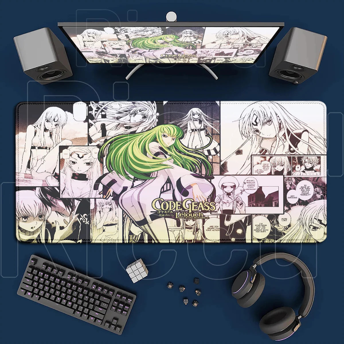 Code Geass Desk Mouse Pad XXL HD Printing Laptop Keyboard Mat Table Protector Carpet PC Gaming Accessories Lelouch CC Pretty Rug