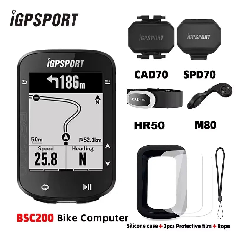IGPSPORT BSC200 Bike GPS Computer Bike Computer Blue ANT 2.6 Inch Waterproof Wireless Bike Stopwatch Computer Power Meter