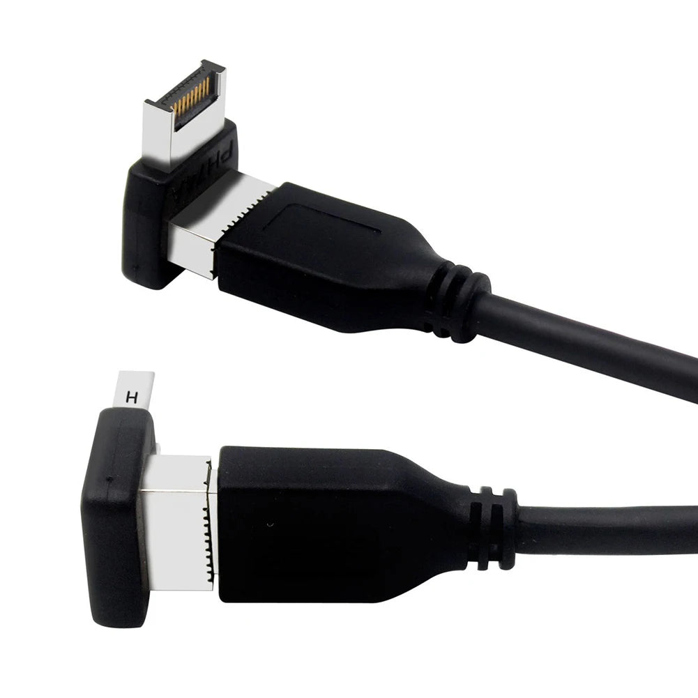 Motherboard USB C 3.1 Front Panel Adapter 90 Degree Angled Type E Male To Female Internal Connector for Asus Desktop Computer