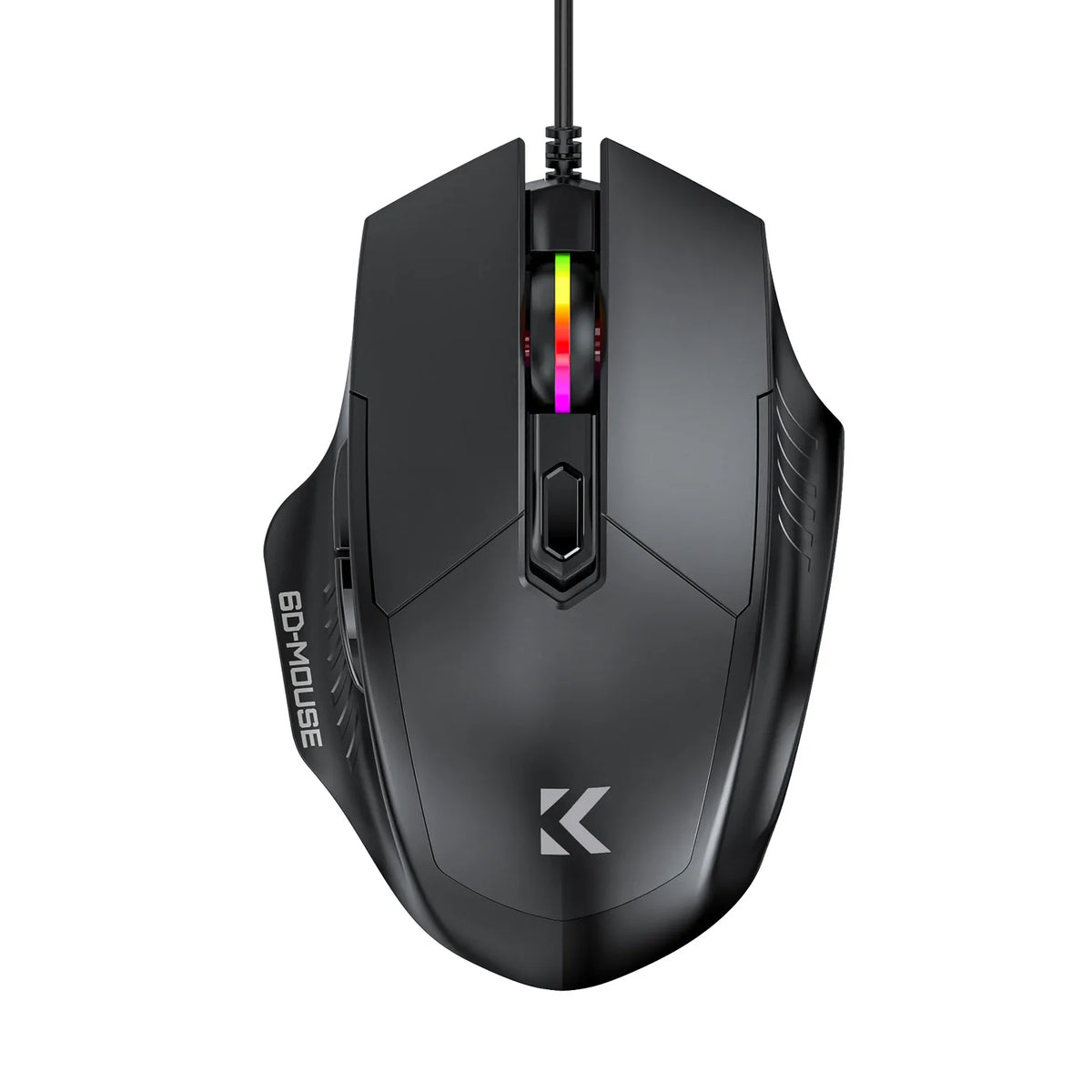 KEBIDUMEI 6 Buttons USB Wired Mouse 6 Levels up to 7200DPI Mouse Ergonomic Gaming Mouse Plug and Play For Laptop Windows MacOS