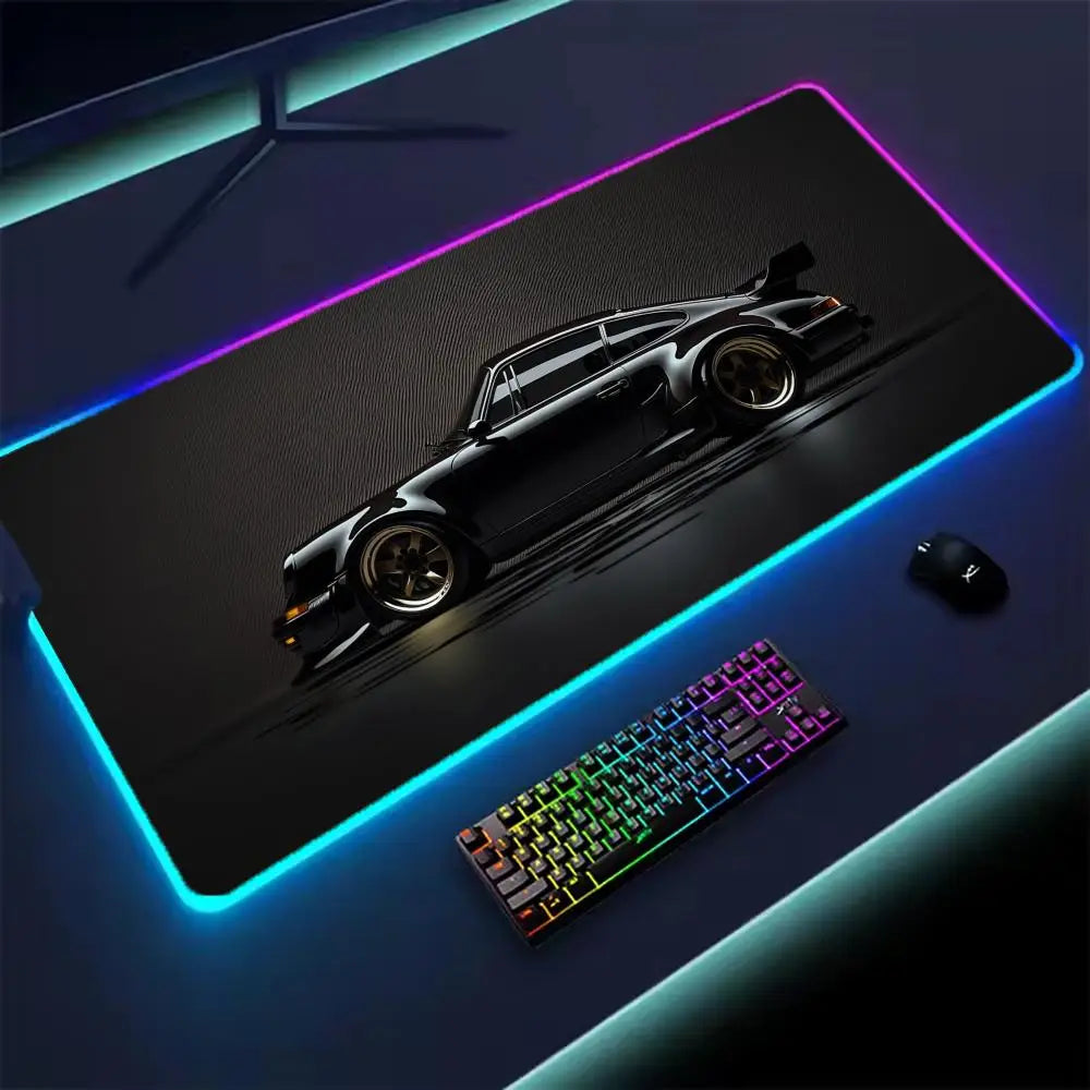 Car Super Cool RGB Mousepad Computer Table Mat Gaming Mouse Pad Gamer Accessories LED Backlit Keyboard Cabinet Mousepad Deskmat - WinSupport Tech