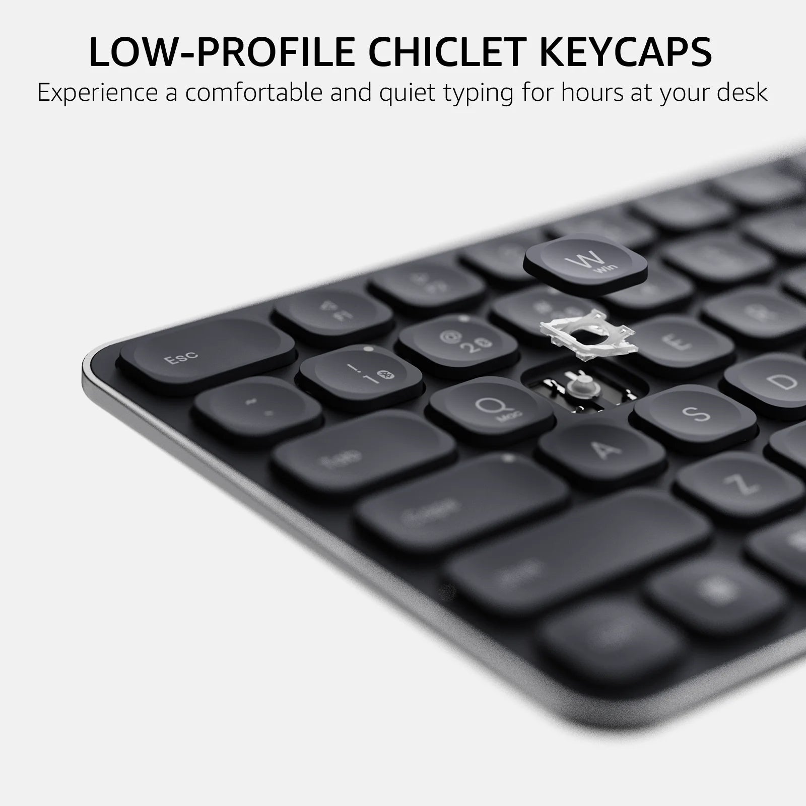 Rapoo 9560M Wireless Keyboard and Mouse Combo E9550L USB-C Rechargeable 110-Key Ultra-Thin Keyboard and MT760SE Wireless Mouse