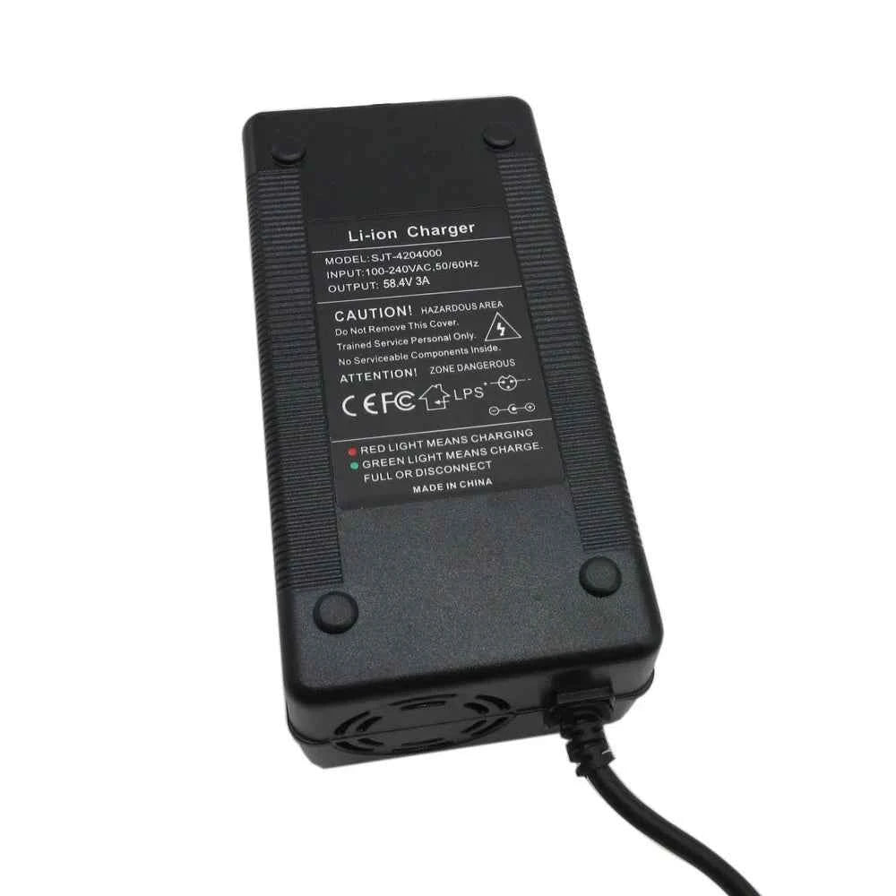 58.4V 4A Lifepo4 Charger 51.2V 48V 16S Iron Phosphate LFP RV Energy Storage Battery Chargers with fan XT60 alligator clip port
