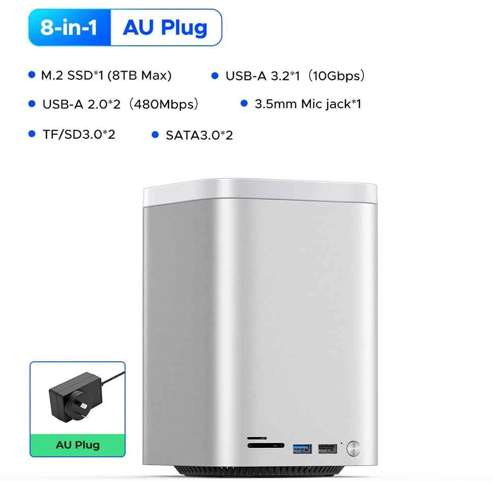 ORICO Mini Tower Dock M.2 NVMe SATA SSD Case 3.5
