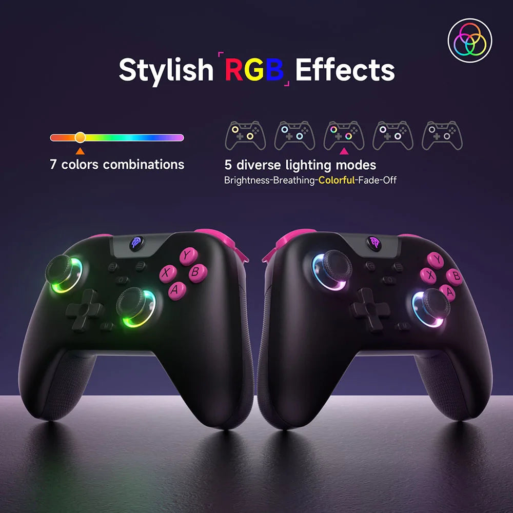 EasySMX X05 Wireless Gamepad Controller with Bluetooth, Dongle, Wired for PC/Phone/Switch/ Steam Gamer, Hall Effect - WinSupport Tech