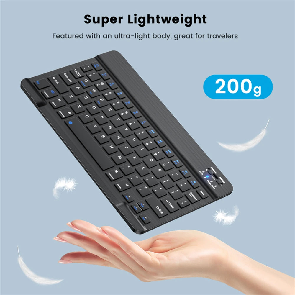 EMTRA Bluetooth Wireless Keyboard Mouse For Samsung Xiaomi Huawei Tablet For iPad Air Mini 5 Pro Spanish Korean Russian Keyboard