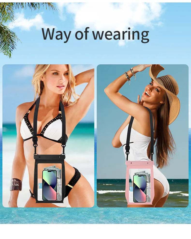 Waterproof Case for iPhone 16 15 14 Samsung S24 23 Ultra Pro Max Plus Large Capacity Swimming Underwater Diving Cover Pouch \';[