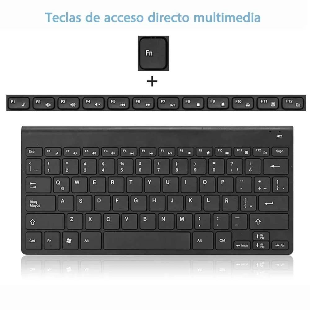 Hot Spanish Keyboard Wireless Mouse For Game PC Player TV Spanish Keyboard and Mouse Set 78Keys Gaming Keyboard Dropshipping