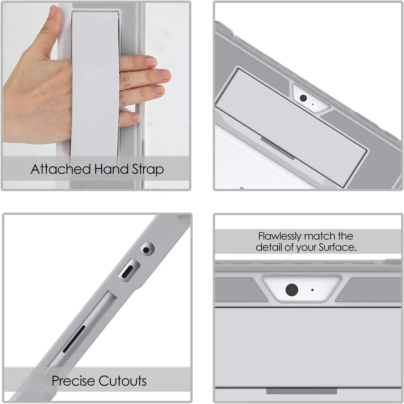 All-in-One Protective Cover Case For Microsoft Surface Pro 9 8 7 7plus 6 5 4 12.3'' Go 2 3 with Pen Holder Hand Strap