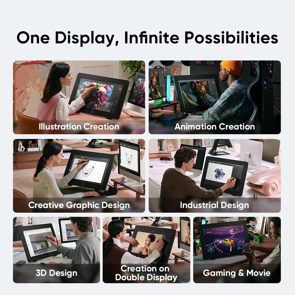 XPPen 165Hz Artist Pro 24 (Gen 2) Ultraspeed Drawing Display 2.5K 23.8 Inch Graphics Tablet Monitor 16K Level X3 Pro 99% sRGB